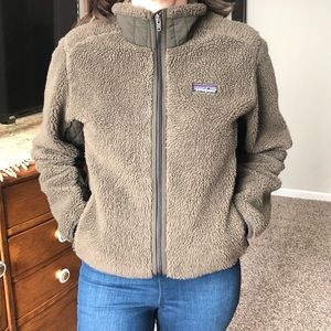 Patagonia Vintage High Loft Polar Fleece Full Zip Jacket Size Medium